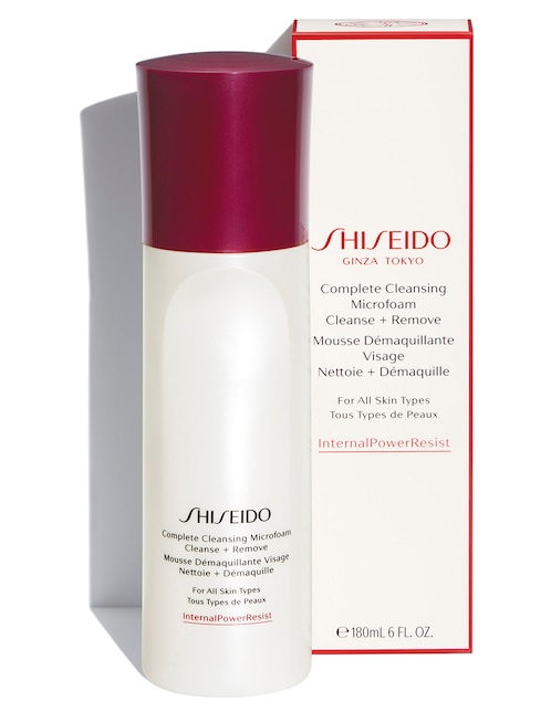 Limpiador facial Complete Cleansing Microfoam Shiseido Internal Power Resist para desmaquillar