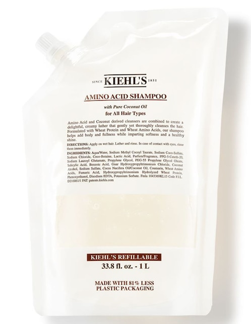 Shampoo para cabello Amino Acid Kiehl's Fórmula ligera 1 L