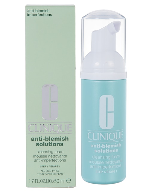 Limpiador facial Cleansing Foam Clinique Mini Anti-Blemish Solutions Cleansing Foam para hidratar