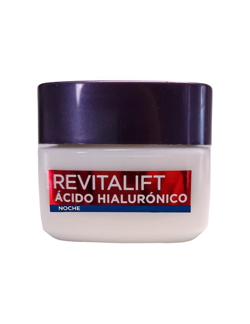 Crema facial recomendada para hidratar noche Antiarrugas Revitalift Ácido Hialurónico L'oreal