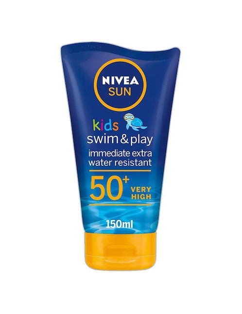 Bloqueador solar FPS 50+ Sun Kids Swim & Play Nivea 150 ml