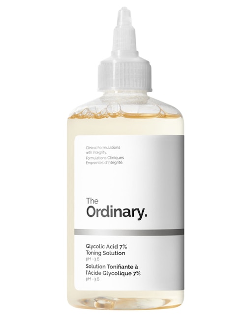 Exfoliante facial Glycolic Acid 7% Toning Solution The Ordinary para piel normal