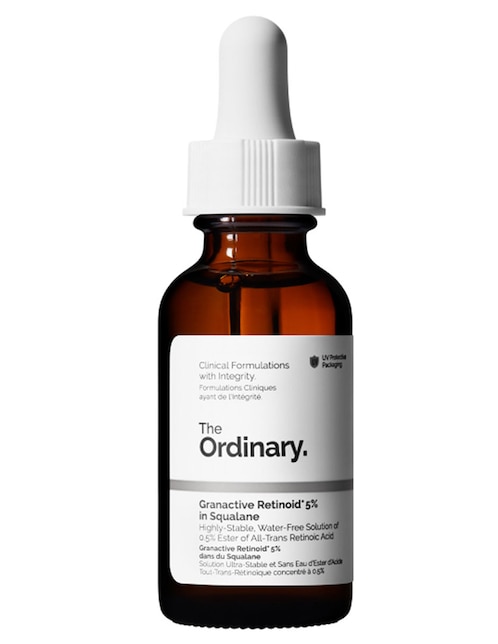 Serum antiedad facial Granactive Retinoid 5% in Squalane The Ordinary todo tipo de piel 30 ml