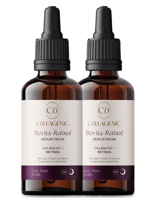 Sérum facial Set Antiarrugas Collagenic Retinol + Colágeno 50 ml C/U Collagenic todo tipo piel