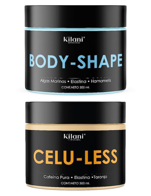 Set de crema para cuerpo recomendada para desinflamar y relajar día y noche Kilani para piel normal