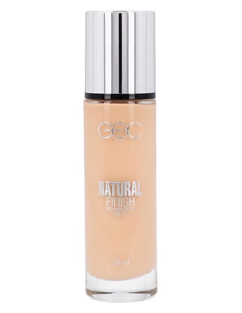 "base de maquillaje/set base de maquillaje" líquido goc foundation natural