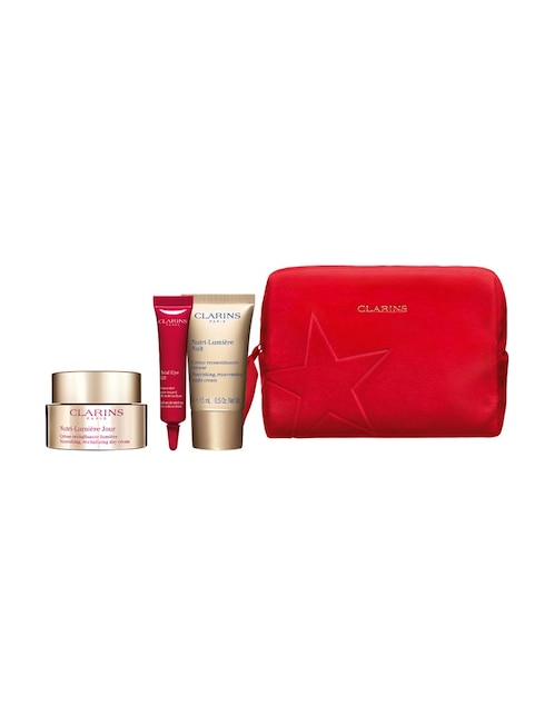 Kit de tratamiento facial Vp Nutri Lumiere Holiday Season hidratante Clarins