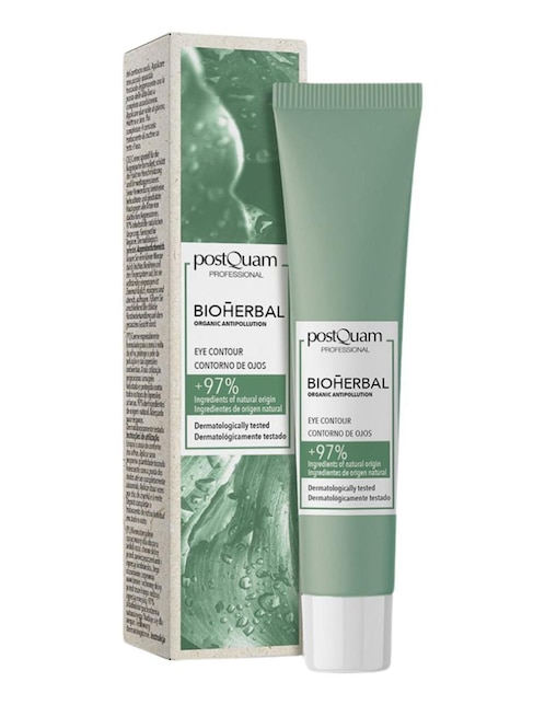 Imagen de producto Crema para contorno de ojos recomendada para prevenir signos de la edad día y noche Postquam Bioherbal para todo tipo piel