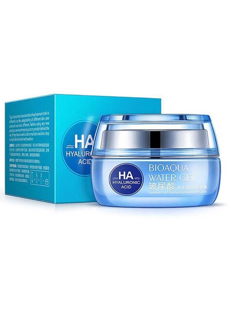 Crema facial recomendada para humectar de día y noche crema Ácido Hialurónico Bioaqua para piel normal y seca