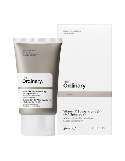 Tratamiento facial TO Vitamin C 23% Suspension + HA Spheres 2% (Suspensión antiedad y antioxidante con Vitamina C) antiedad The Ordinary