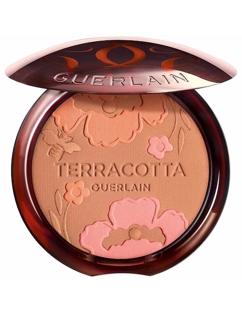 Paleta de blush e iluminador en polvo compacto Terracotta 1