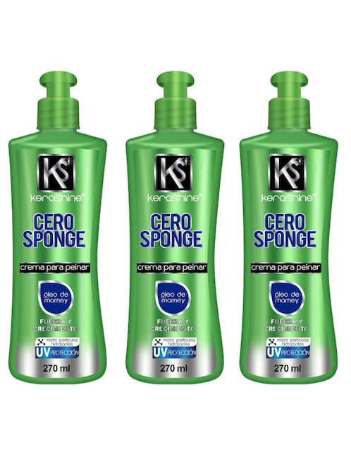 Crema para peinar cabello ondulado Kerashine para hidratar
