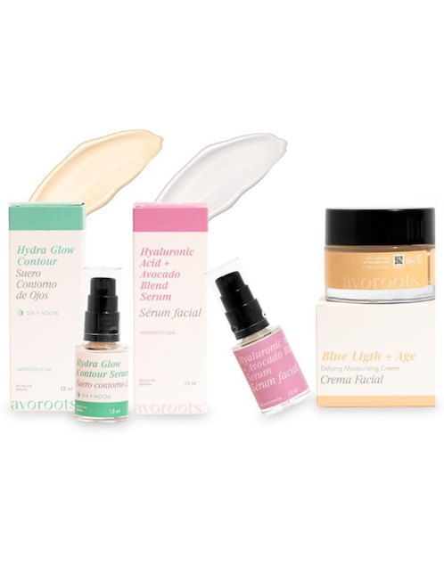 Kit de sérum facial Super Hydra Avoroots todo tipo de piel