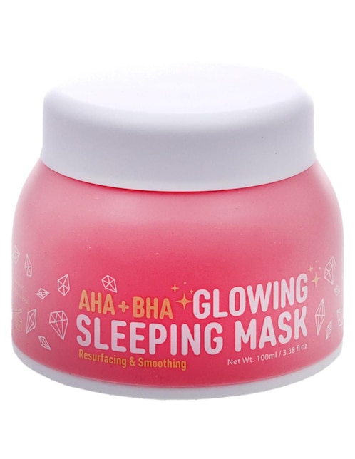 LOOK AT ME Mascarilla facial exfoliante nocturna con AHA + BHA para iluminar Look At Me 100 ml