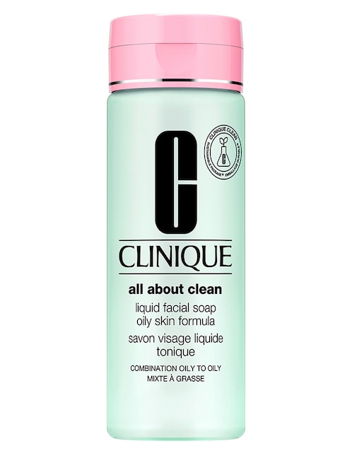 Limpiador facial Clinique All About Clean Liquid Facial Soap Oily Skin Formula para exfoliar