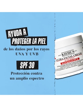 Crema facial recomendada para hidratar de día Ultra Facial Cream SPF 30 Kiehl's todo tipo de piel