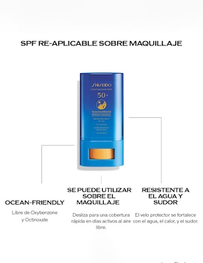 Protector solar FPS 50 synchro shield Shiseido broad spectrum 20 ml
