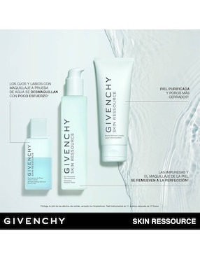 Limpiador facial Skin ressource cleanising gel. bálsamo limpiador líquido Givenchy Skin ressource para desmaquillar