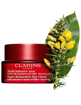Crema facial recomendada para prevenir signos de la edad día Clarins para piel seca