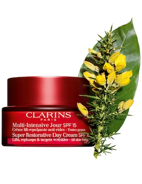 Crema facial recomendada para prevenir signos de la edad de día Clarins para todo tipo piel