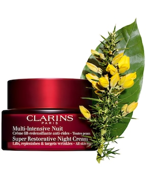 Crema facial recomendada para prevenir signos de la edad de noche Clarins para todo tipo piel