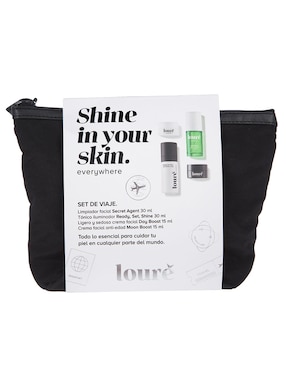 Kit tratamiento facial De Viaje hidratante Louré Shine In Your Skin