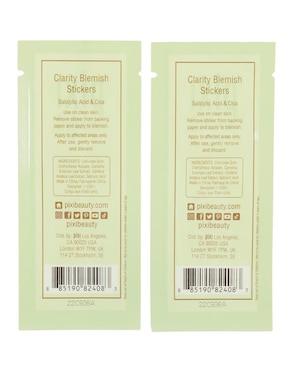 Parches para rostro clarity blemish stickers Pixi Skintreats