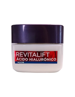 Crema Facial Recomendada Para Hidratar Noche Antiarrugas Revitalift Ácido Hialurónico L'oreal