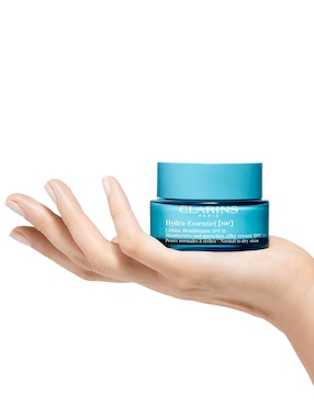 Crema para rostro y cuerpo recomendada para hidratar día Clarins Hydra Essentiel para piel normal