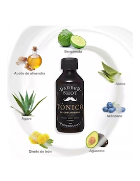Tónico facial tonico para cabello y barba Barber Shot Profesional