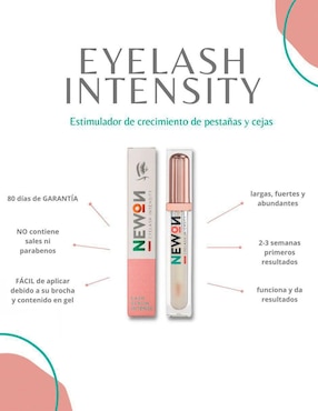 Sérum fortalecedor para pestañas y cejas Eyelash Intesity Newon todo tipo piel