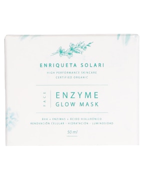 Crema Facial Para Regenerar De Día Y Noche Enzime Glow Mask Enriqueta Solari Para Todo Tipo De Piel