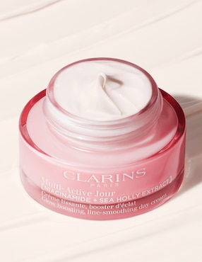 Crema facial recomendada para prevenir signos de la edad día Clarins para todo tipo piel