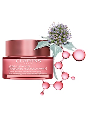 Crema facial recomendada para prevenir signos de la edad de noche Clarins para todo tipo piel