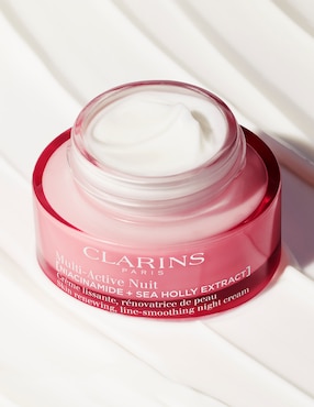 Crema facial recomendada para prevenir signos de la edad de noche Clarins para todo tipo piel