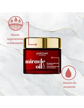 Crema facial recomendada para regenerar de noche Postquam para todo tipo piel