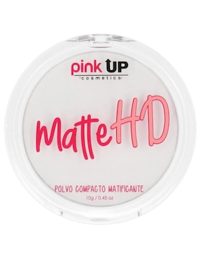 Polvo Compacto Traslúcido Pink Up Cosmetics Matte HD