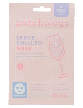 Mascarilla Facial Serve Chillled Rosé Para Hidratar Patchology 40 Ml