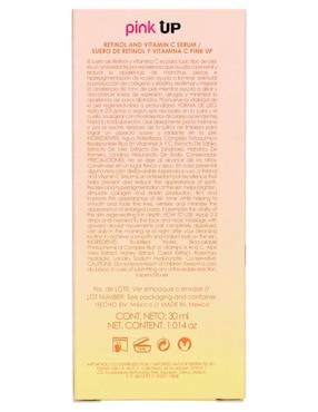 Sérum de retinol Pink Up Cosmetics todo tipo piel