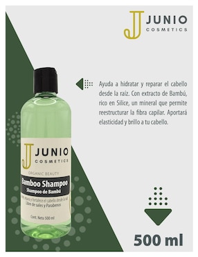 Shampoo para cabello bambú Junio Cosmetics
