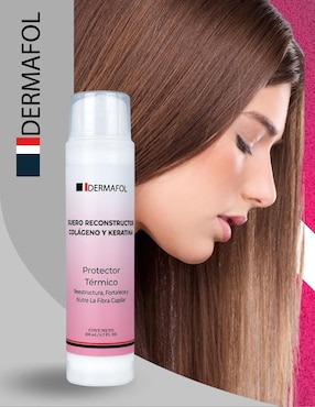 Sérum de protección térmica para cabello Colágeno y Keratina Dermafol todo tipo piel