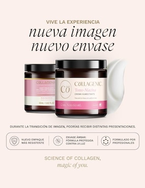 Set de crema facial recomendada para aclarar de noche Collagenic para todo tipo piel
