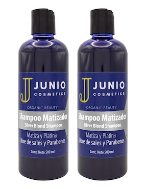 Shampoo Matizador De Canas Para Cabello Junio Cosmetics