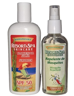 Kit Bloqueador Solar FPS 50 Y Repelente De Moscos Resort And Spa Skin Sare