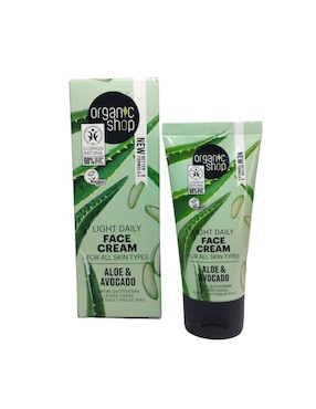 Crema Facial Recomendada Para"calmar Y Regenerar La Piel De Día Aguacate Aloe Organic Shop Todo Tipo De Piel