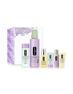 Kit De Tratamiento Facial Great Skin Everywhere For Dry Combination Skin Exfoliante Clinique Holiday