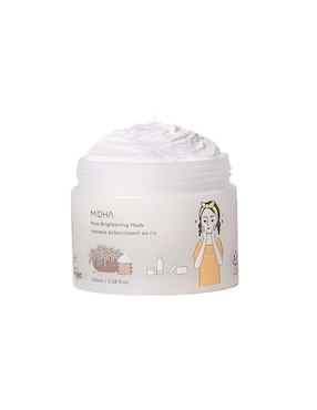 Mascarilla Facial Rice Brightening Mask Para Iluminar Midha 100 Ml