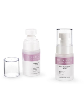 Kit De Serum Facial Luminosidad Hidratante Ácido Hialurónico + Vitamina C Yiyi Beauty De Piel Mixta