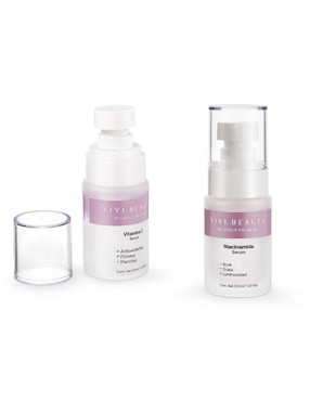 Kit De Serum Facial Aclarante Niacinamida + Vitamina C Yiyi Beauty De Piel Mixta Y Grasa