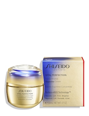 Crema facial recomendada para prevenir signos de la edad día Shiseido Vital Perfection para todo tipo piel